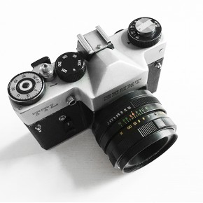 Зенит ТТЛ белый + объектив Гелиос 44М 2/58 