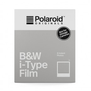 Картридж для полароида Now: кассета Polaroid B&W i-Type Film черно-белая
