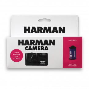 Пленочный фотоаппарат HARMAN (новый) + пленка + батарейка + ремешок 