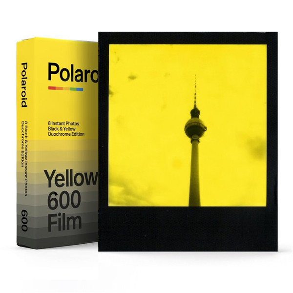 Pellicola Polaroid 600 Duochrome Black & Yellow – 8 Scatti Istantanei In Bianco E Giallo Con Cornice Nera Opaca