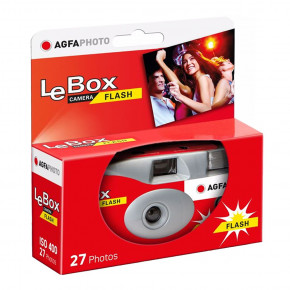 Одноразовый фотоаппарат AGFA Lebox Flash + батарейка + плёнка (новый)