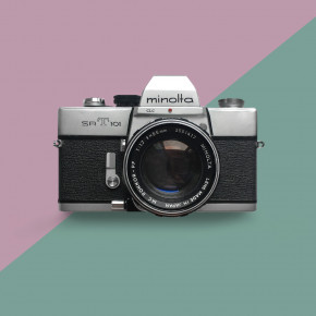 Minolta srT 101 пленочный зеркальный фотоаппарат