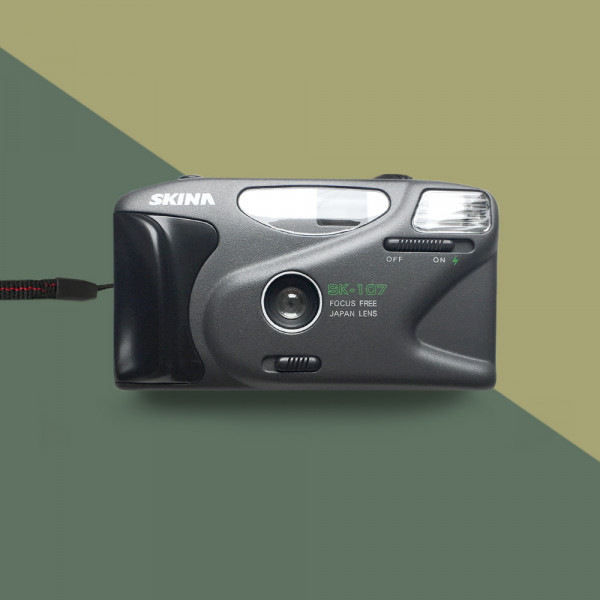 Пленочный фотоаппарат SKINA 107 Gray (новый) + чехол