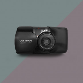 Olympus Mju ZOOM (black) (date) топовая пленочная камера 