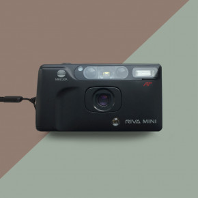 Minolta AF Riva Mini пленочный фотоаппарат + чехол