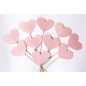 Фотобутафория: набор из 10 сердечек (розовые)