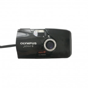 Olympus mju II (black) топовый пленочный компакт (№3)+чехол