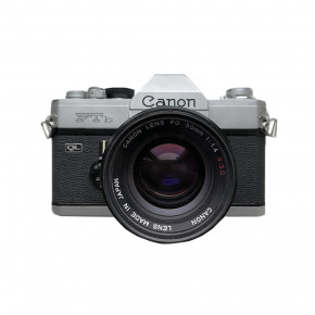 Canon FTb + объектив FD 1.4/50 зеркальный пленочный фотоаппарат