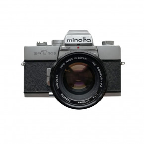 Minolta SRT-303 +  объектив MC Rokkor-PG 50 mm f/1.4 
