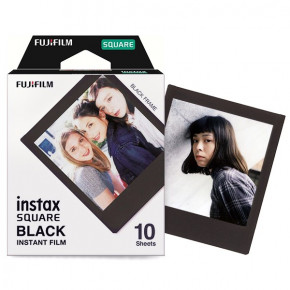 Instax SQ20 Square MATTE BLACK (квадратный кадр)  + кассета + чехол + прищепки