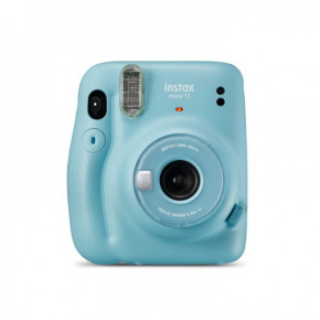 Fuji Instax Mini 11 Sky Blue + кассета + рамки для фотографий + прищепки