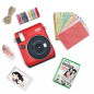 Fuji Instax Mini 70 Passion Red + кассета + прищепки + наклейки для фотографий