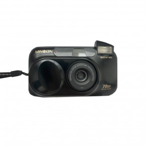 Minolta Riva Zoom 70W date (черный) пленочный фотоаппарат 