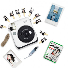 Fuji Instax Mini 70 White + кассета + прищепки