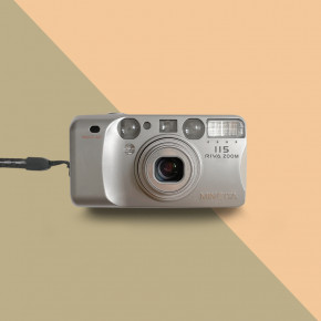 Minolta Riva Zoom 115 (date) пленочный фотоаппарат 35мм