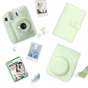 Fuji Instax Mini 12 Blossom Pink + кассета + чехол + альбом