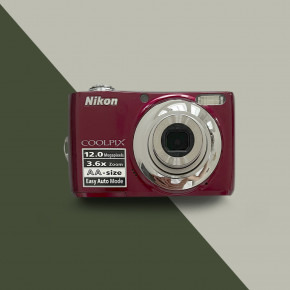 Nikon CoolPix L22 (Red) цифровой фотоаппарат мыльница + чехол