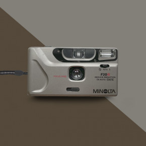 Minolta F20R (серый) (date) пленочный фотоаппарат