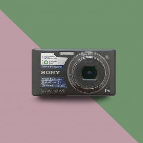 Sony Cyber-shot DSC-W380 (black) мыльница фотоаппарат цифровой + чехол