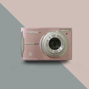 Olympus FE-46 (pink) цифровой фотоаппарат мыльница + чехол