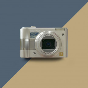 Panasonic DMC-LZ5 (Lumix) (silver) цифровой фотоаппарат мыльница + чехол