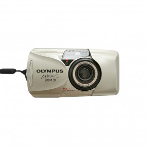 Olympus Mju II ZOOM 80 (date) серебро пленочный фотоаппарат
