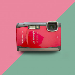Olympus mju Tough (красный) цифровой фотоаппарат мыльница + карта 1 Гб