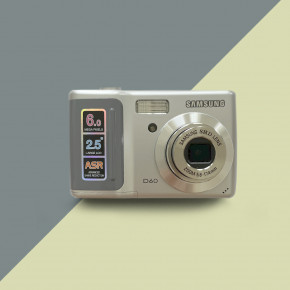 Samsung D60 (silver) цифровой фотоаппарат мыльница 
