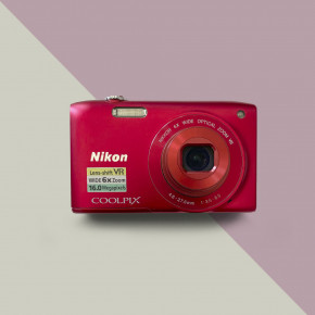 Nikon CoolPix S3300 (красный) цифровой фотоаппарат мыльница 