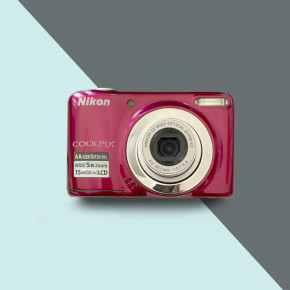 Nikon CoolPix L25 (бордовый) цифровой фотоаппарат мыльница 