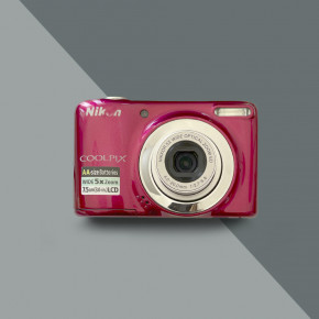 Nikon CoolPix L25 (бордовый) цифровой фотоаппарат мыльница 