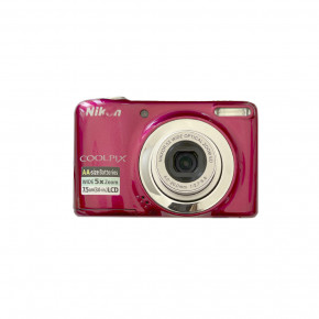 Nikon CoolPix L25 (бордовый) цифровой фотоаппарат мыльница 