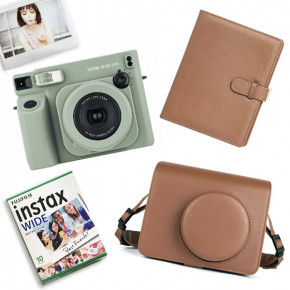 Instax Wide 400 + кассета + альбом + чехол (BROWN)