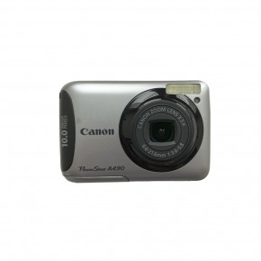 Canon PowerShot A490 (Gray) мыльница фотоаппарат цифровой + чехол