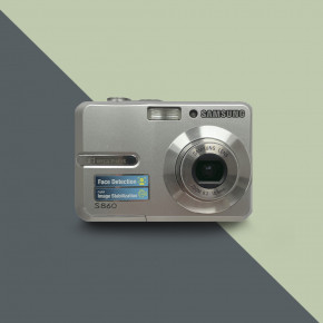 Samsung S860 (silver) цифровой фотоаппарат мыльница + чехол