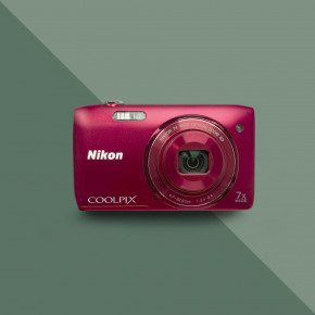 Nikon CoolPix S3400 (red) цифровой фотоаппарат мыльница 