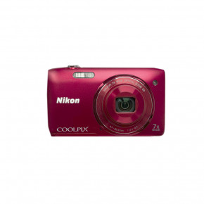 Nikon CoolPix S3400 (red) цифровой фотоаппарат мыльница 