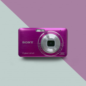 Sony Cyber-shot DSC-W310 (pink) мыльница фотоаппарат цифровой + чехол