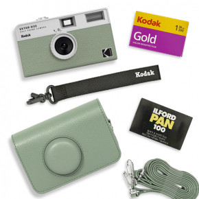 Подарочный набор: Kodak Ektar H35 (Sage) + фотопленки Kodak Kodak GOLD 200/36 + Ilford PAN 100/36