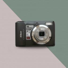 Nikon CoolPix L20 (black) цифровой фотоаппарат мыльница + чехол