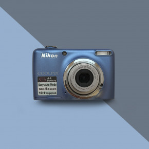 Nikon CoolPix L23 (blue) цифровой фотоаппарат мыльница 