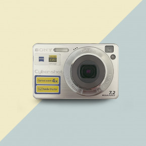 Sony Cyber-shot DSC-W110 (silver) мыльница фотоаппарат цифровой + чехол