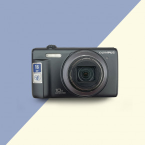 Olympus VR-350 цифровой фотоаппарат мыльница + чехол