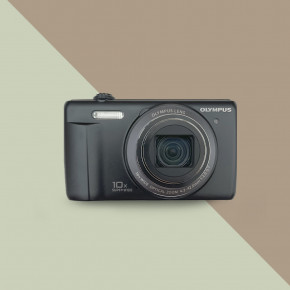 Olympus VR-340 цифровой фотоаппарат мыльница + чехол