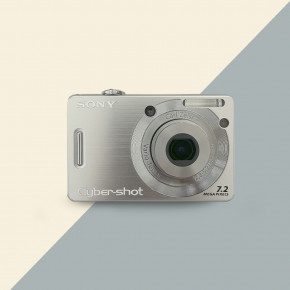 Sony Super Cyber-shot DSC-W55 (silver) мыльница фотоаппарат цифровой 