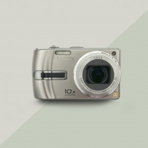 Panasonic DMC-TZ3 (Lumix) (silver) цифровой фотоаппарат мыльница + чехол