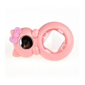 Макролинза Instax mini "котик" розовая