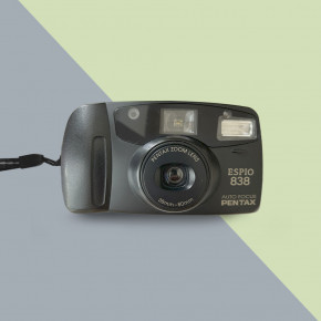 Pentax Espio 838 (black) компактный пленочный фотоаппарат
