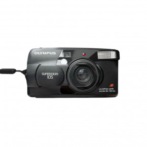 Olympus SuperZOOM 105 (black) (date) компактный пленочный фотоаппарат