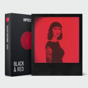 Кассета Polaroid 600 Black & Red